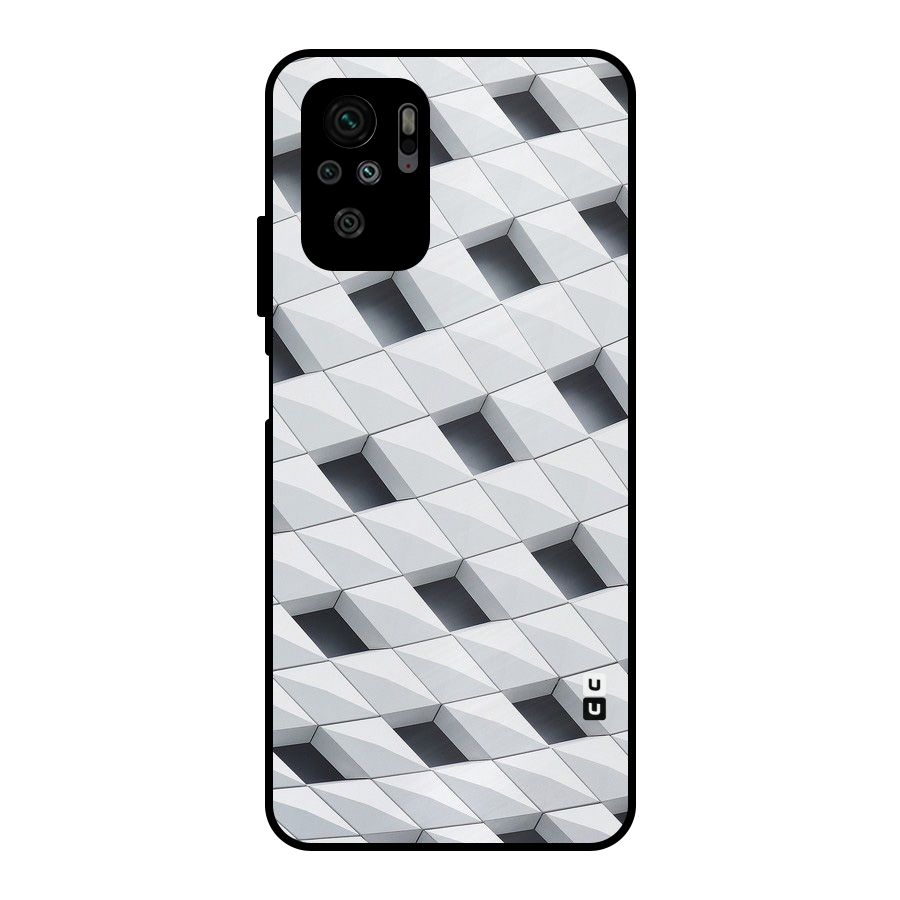 Building Pattern Metal Back Case for Redmi Note 10