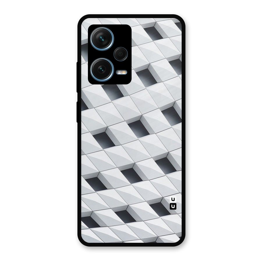 Building Pattern Metal Back Case for Redmi Note 12 Pro Plus 5G