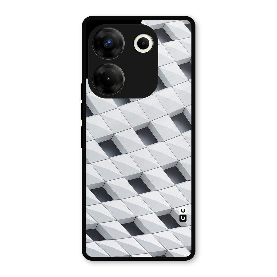 Building Pattern Metal Back Case for Tecno Camon 20