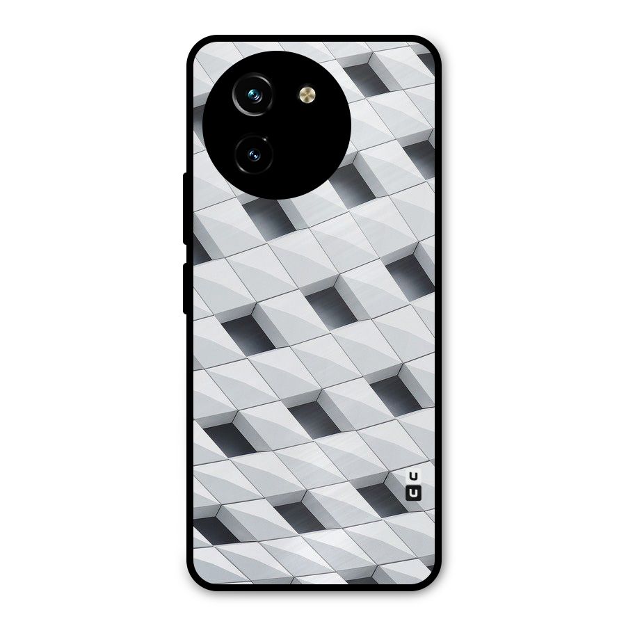 Building Pattern Metal Back Case for Vivo T3x
