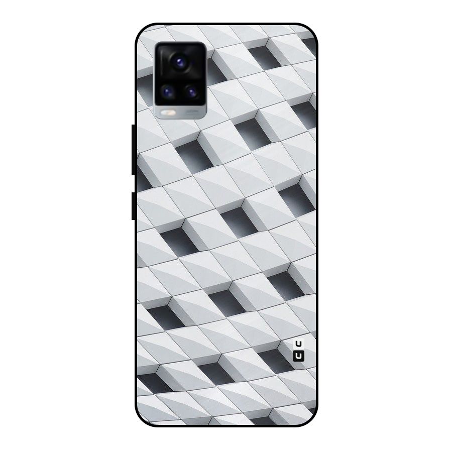 Building Pattern Metal Back Case for Vivo V20 2021