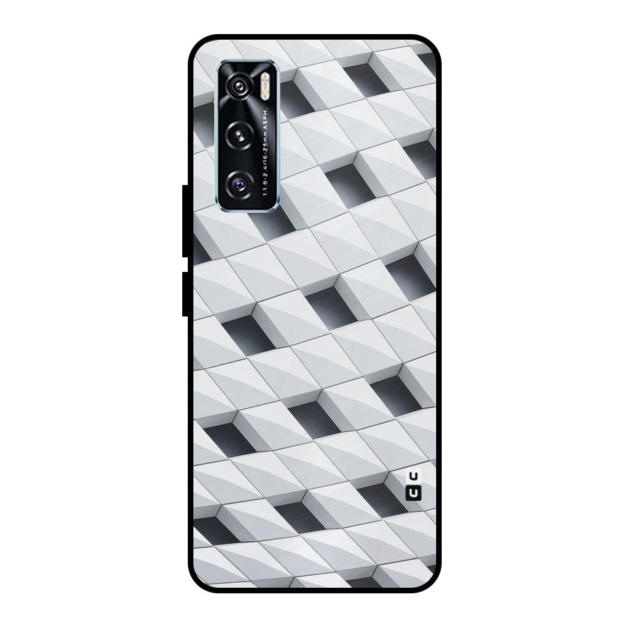 Building Pattern Metal Back Case for Vivo V20 SE
