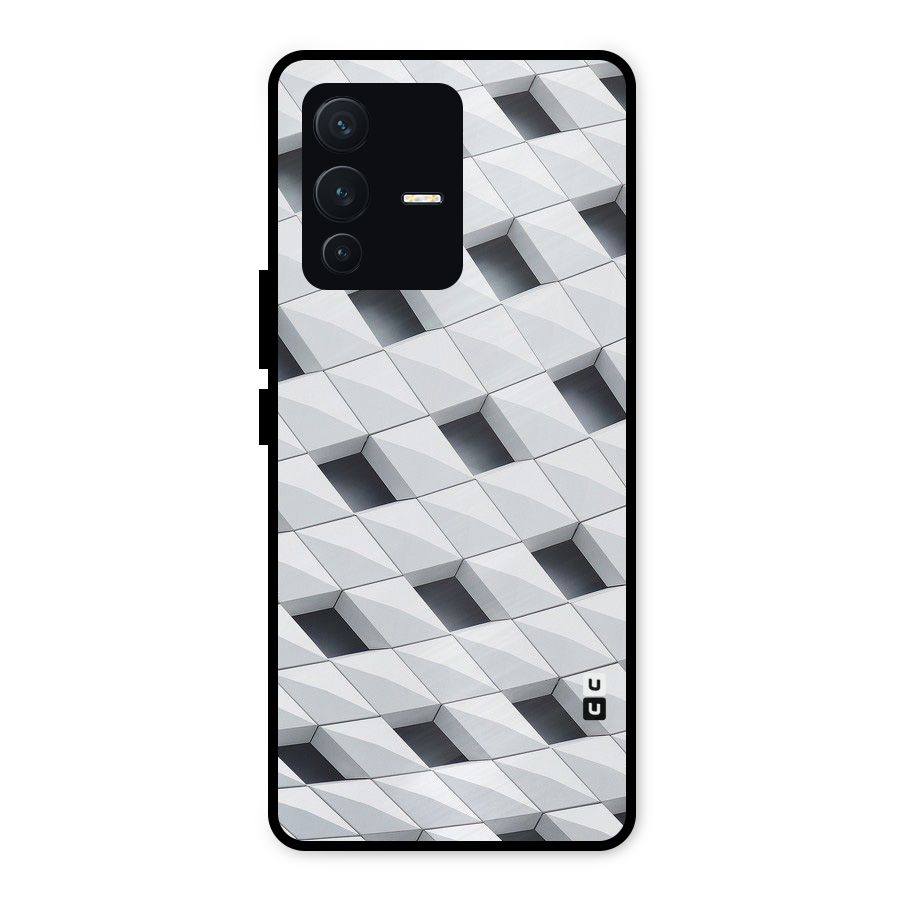 Building Pattern Metal Back Case for Vivo V23 5G