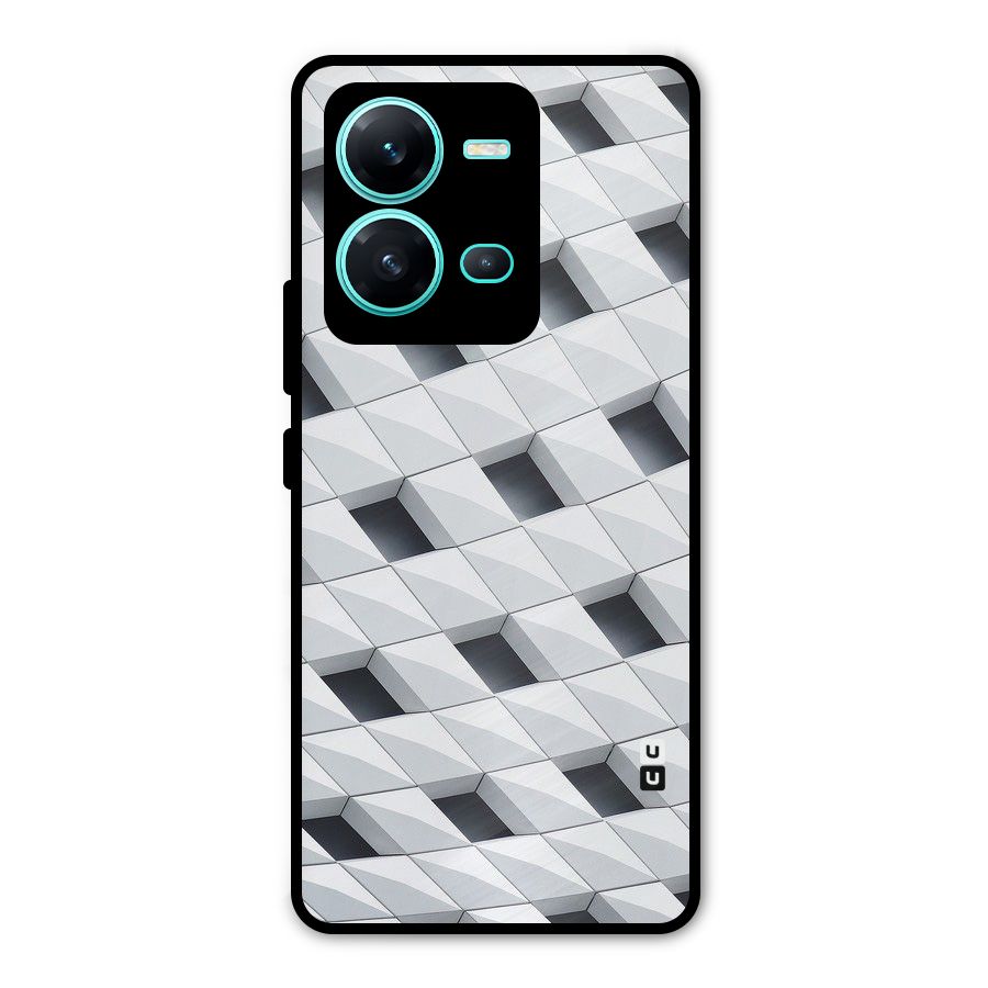 Building Pattern Metal Back Case for Vivo V25