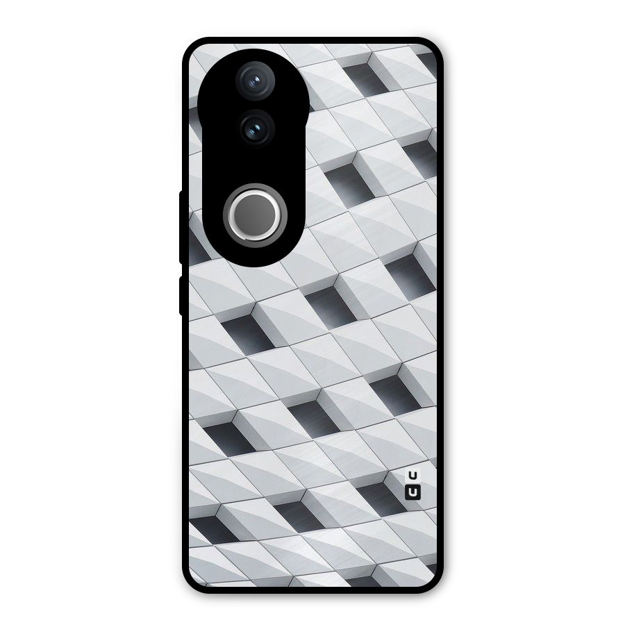 Building Pattern Metal Back Case for Vivo V50e