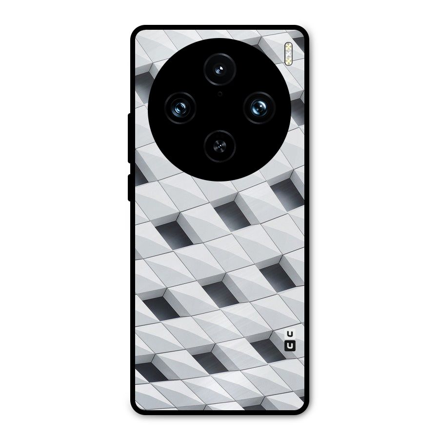 Building Pattern Metal Back Case for Vivo X100 Pro