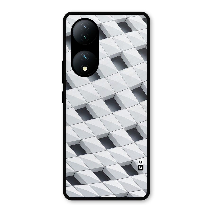 Building Pattern Metal Back Case for Vivo Y100a