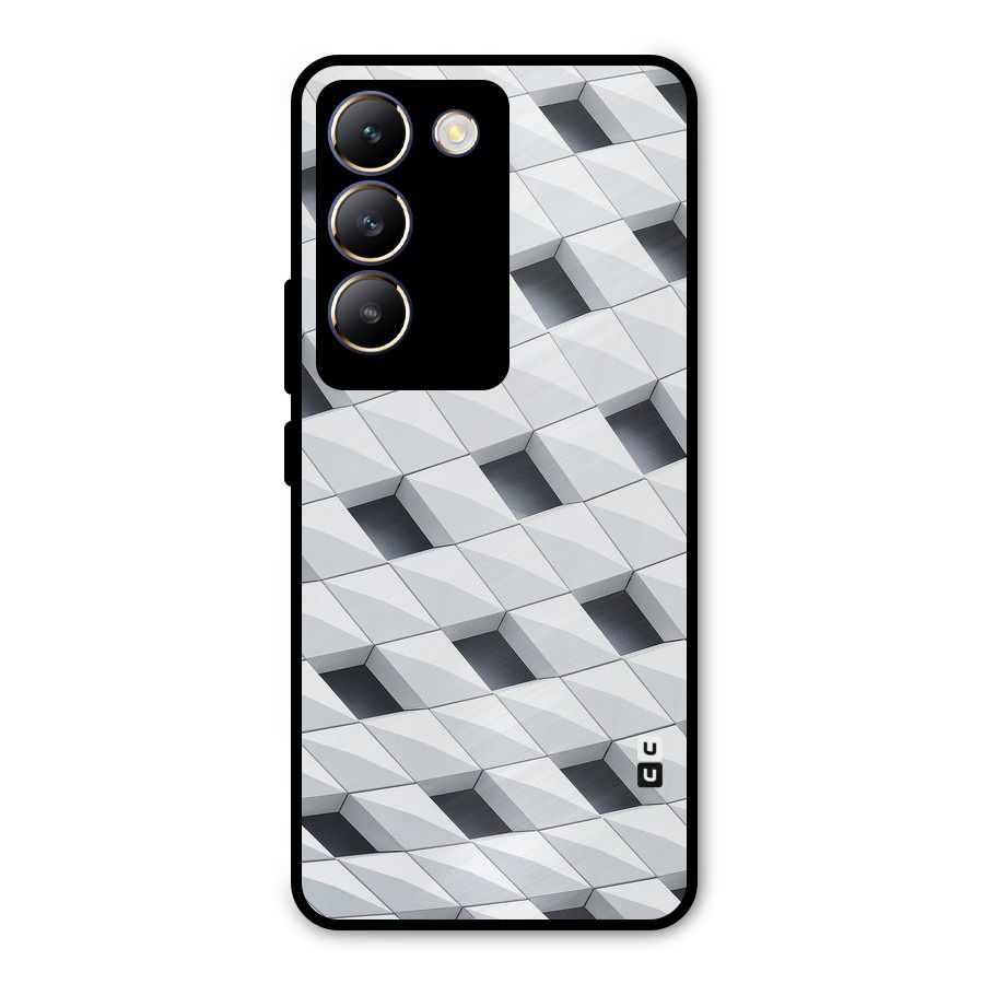 Building Pattern Metal Back Case for Vivo Y200e