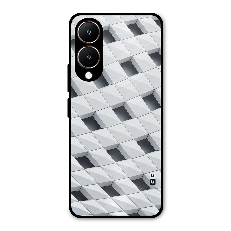 Building Pattern Metal Back Case for Vivo Y28