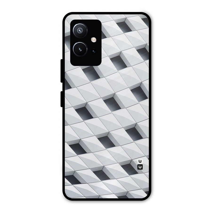 Building Pattern Metal Back Case for Vivo Y75 5G