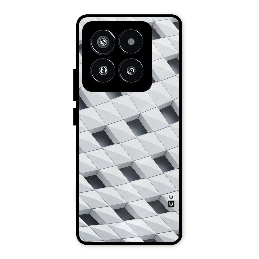 Building Pattern Metal Back Case for Xiaomi 14 Pro