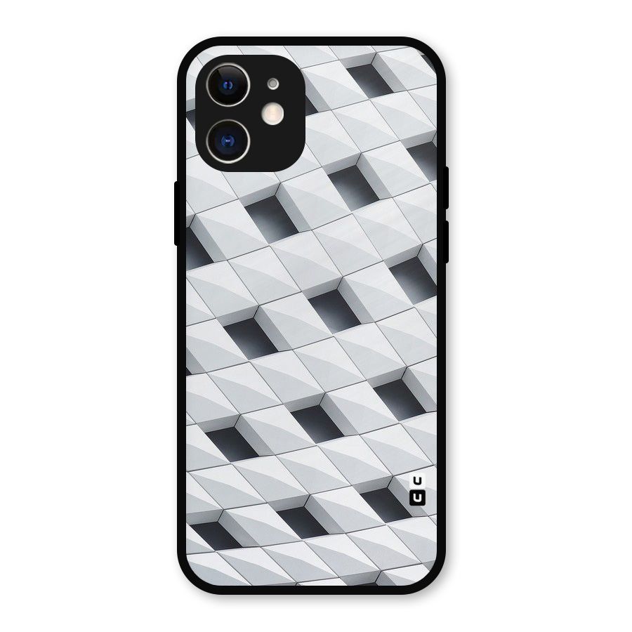 Building Pattern Metal Back Case for iPhone 12