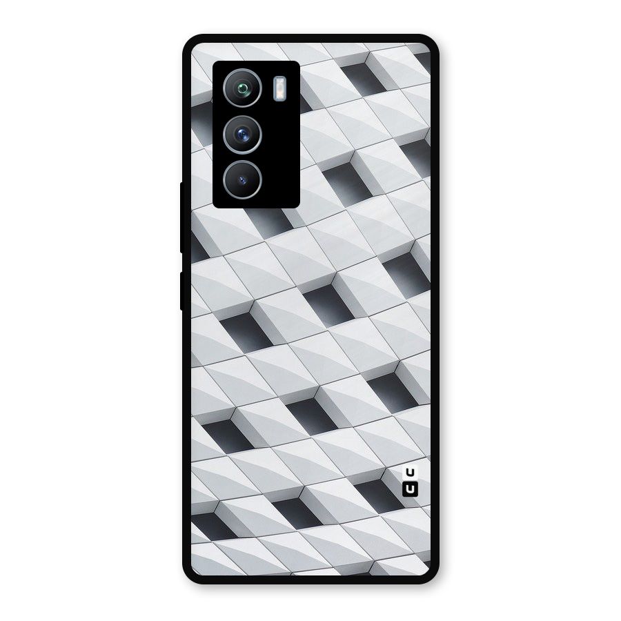 Building Pattern Metal Back Case for iQOO 9 SE