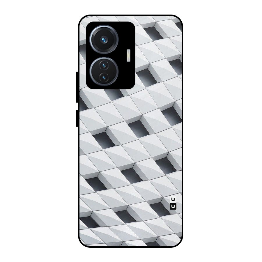 Building Pattern Metal Back Case for iQOO Z6 44W