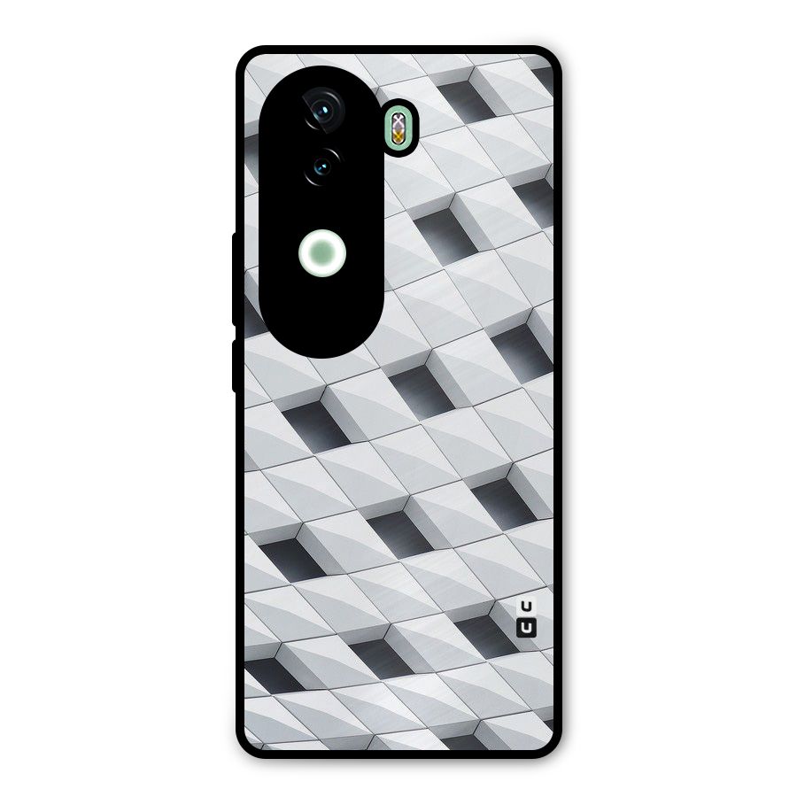Building Pattern Metal Back Case for iQOO Z9s
