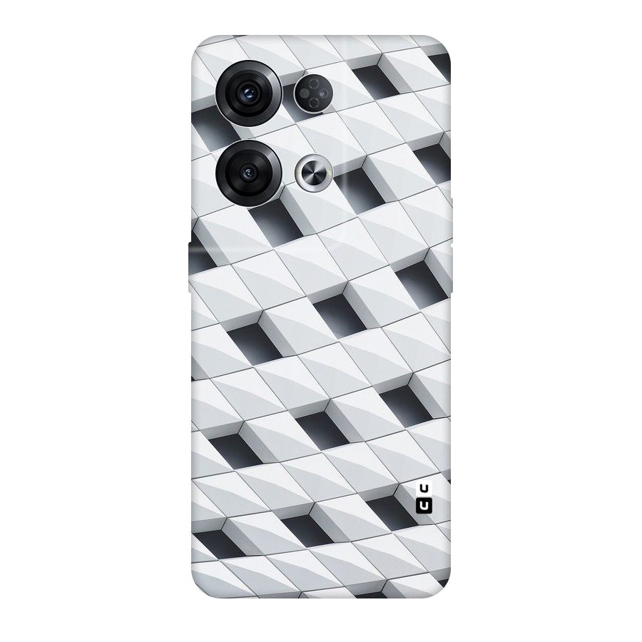 Building Pattern Original Polycarbonate Back Case for Oppo Reno8 Pro 5G