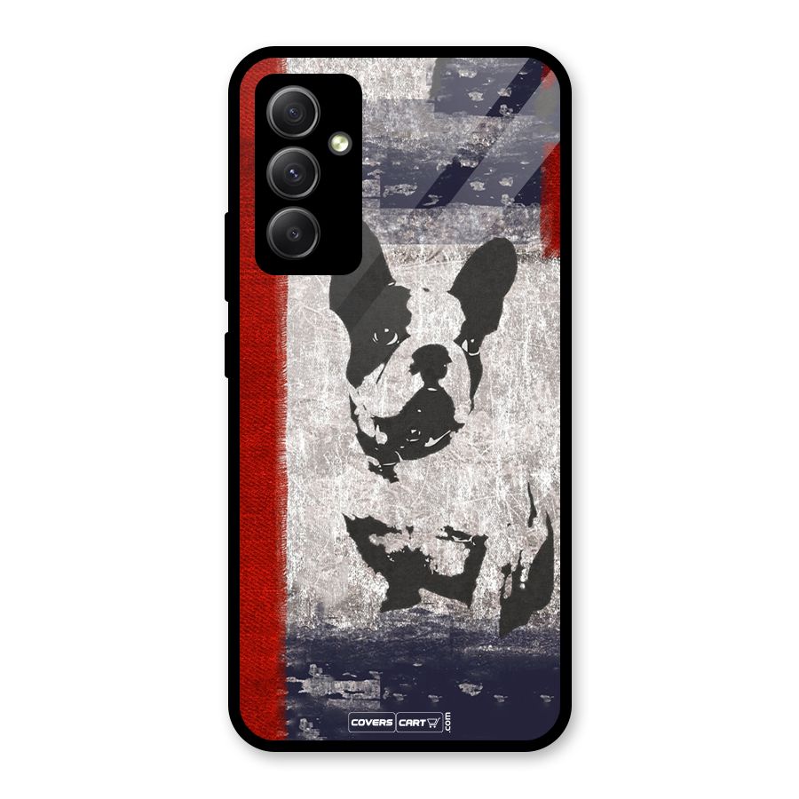 Bull Dog Glass Back Case for Galaxy A34