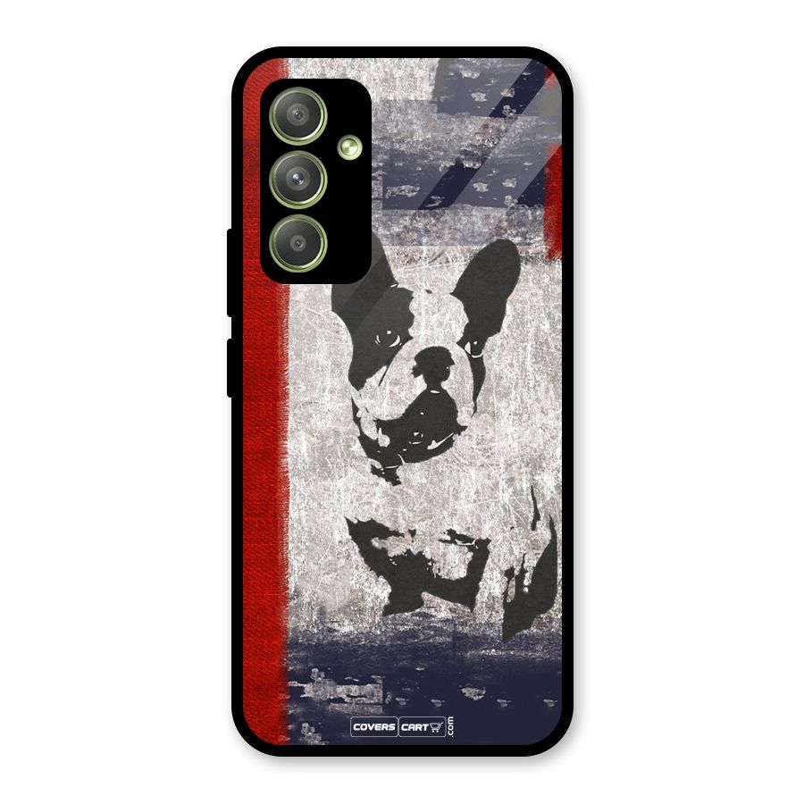 Bull Dog Glass Back Case for Galaxy A54