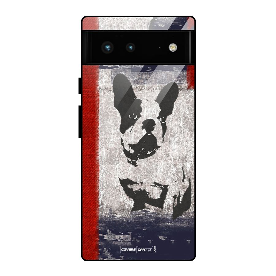 Bull Dog Glass Back Case for Google Pixel 6