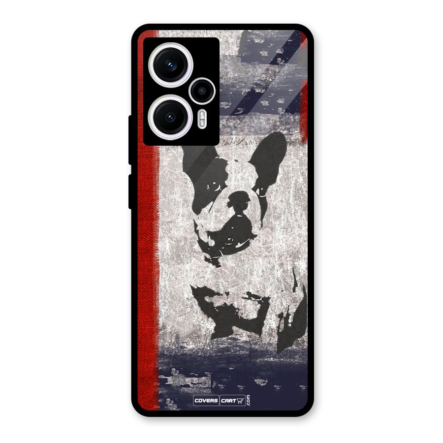 Bull Dog Glass Back Case for Poco F5
