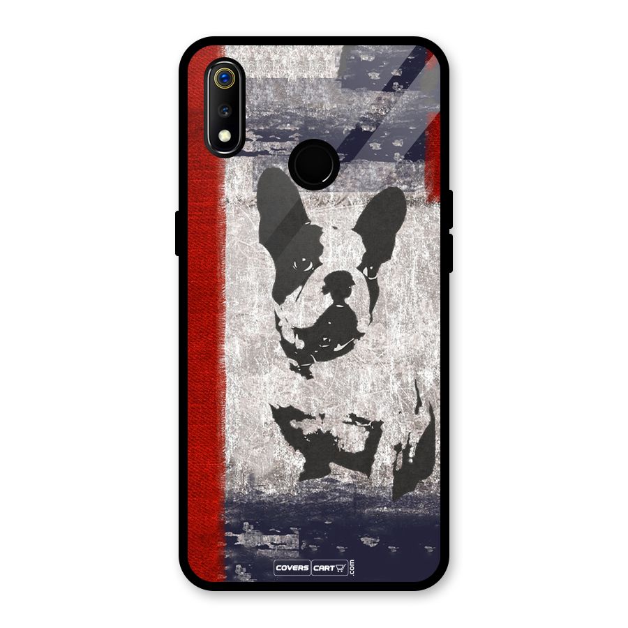 Bull Dog Glass Back Case for Realme 3i
