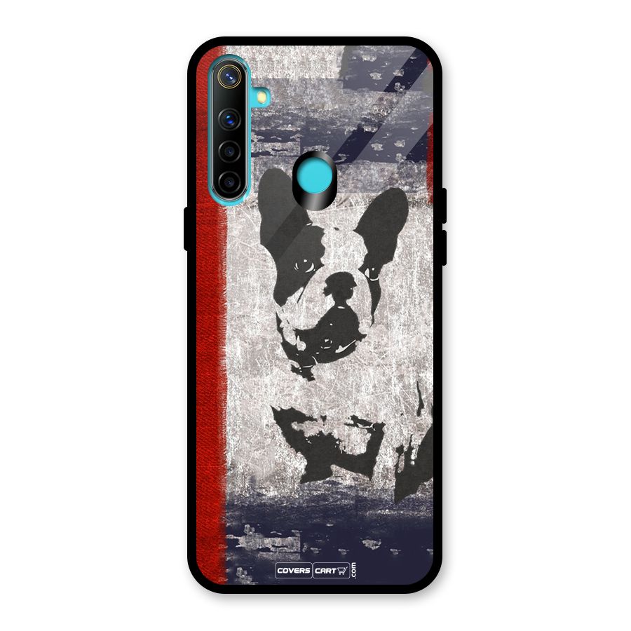 Bull Dog Glass Back Case for Realme 5