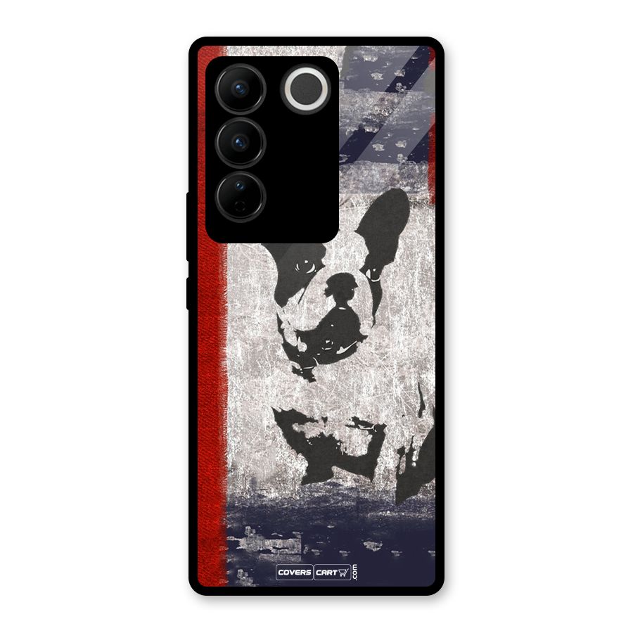 Bull Dog Glass Back Case for Vivo V27