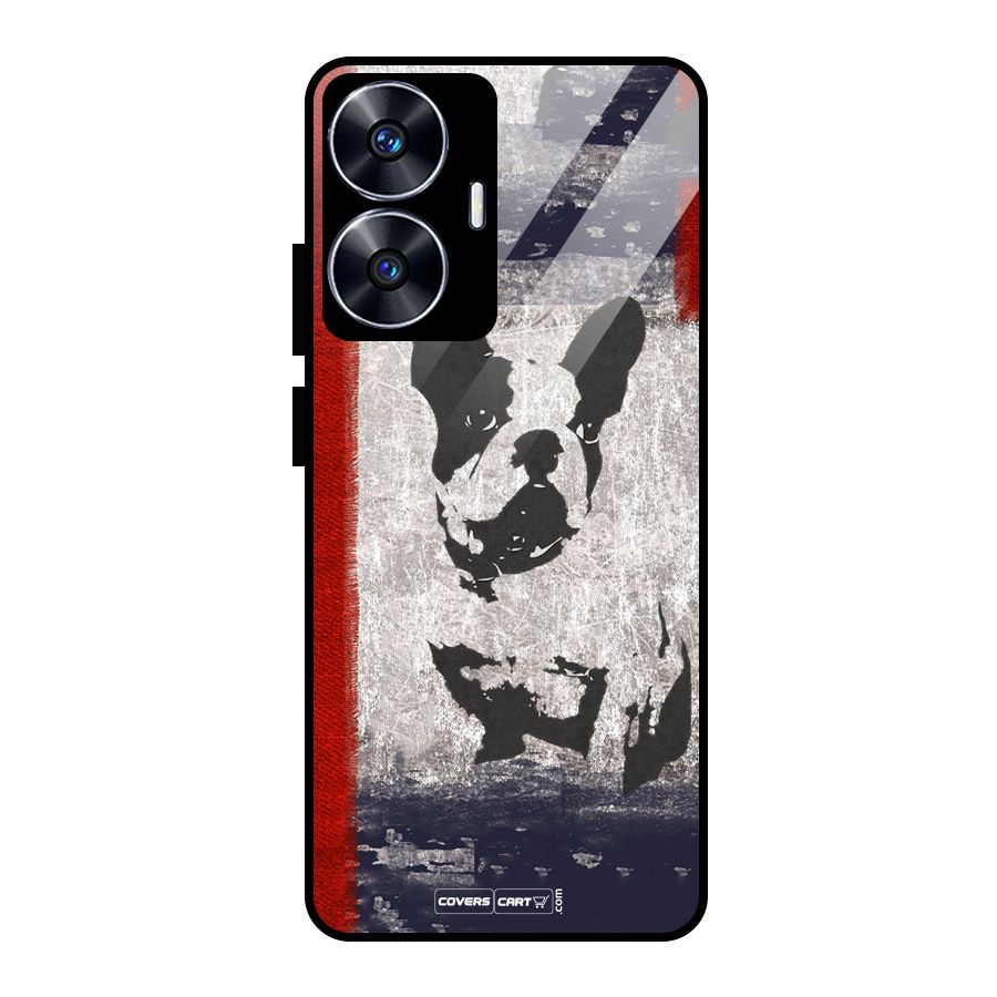 Bull Dog Glass Back Case for realme C55