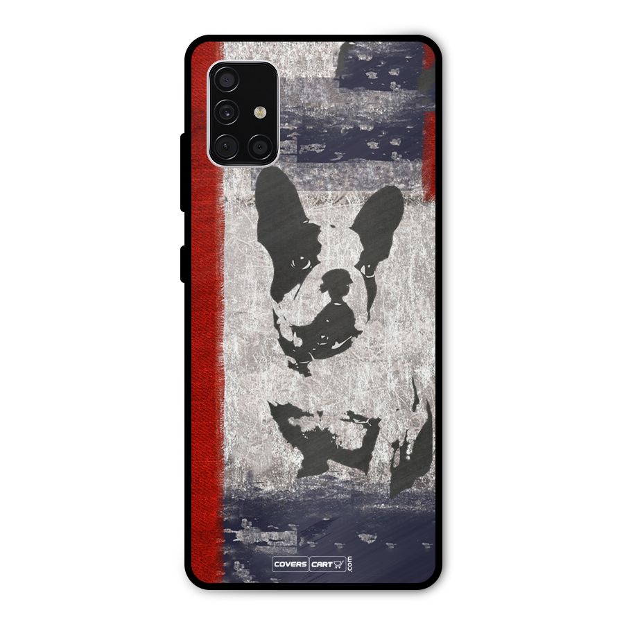 Bull Dog Metal Back Case for Galaxy A51