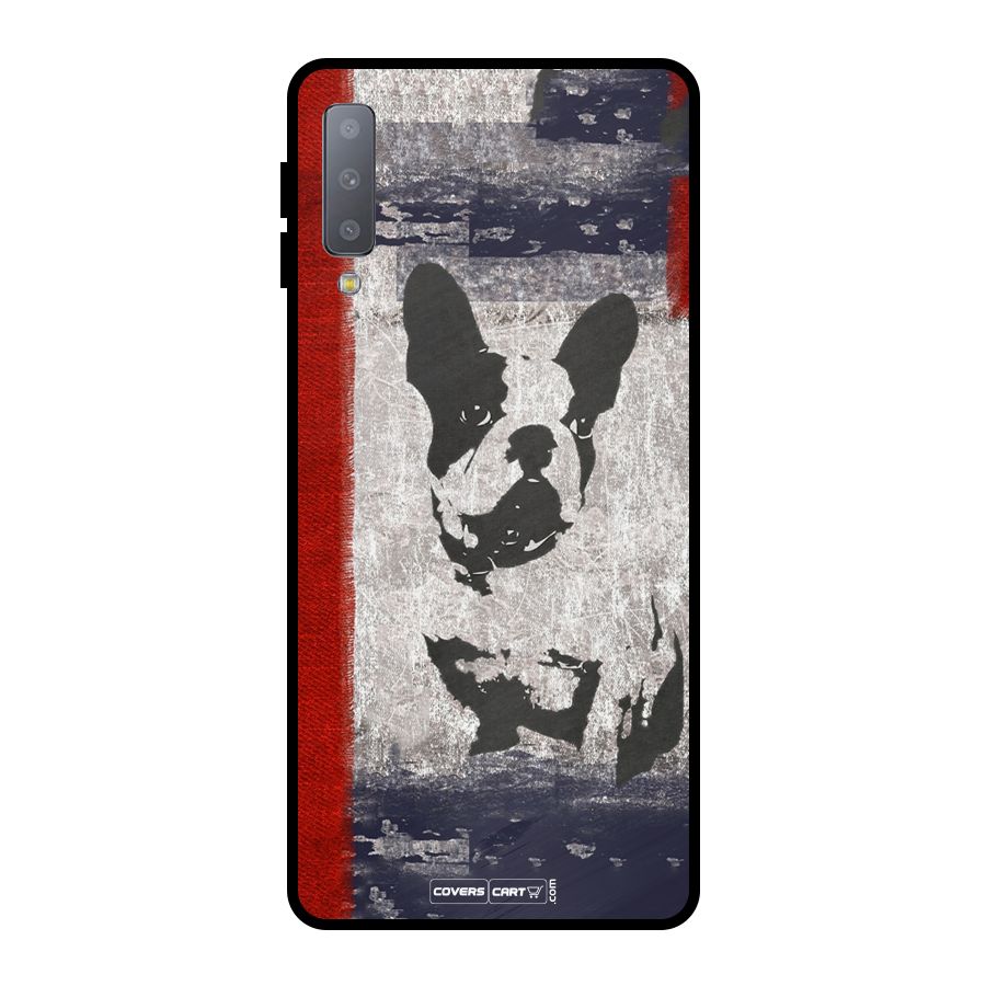 Bull Dog Metal Back Case for Galaxy A7 (2018)