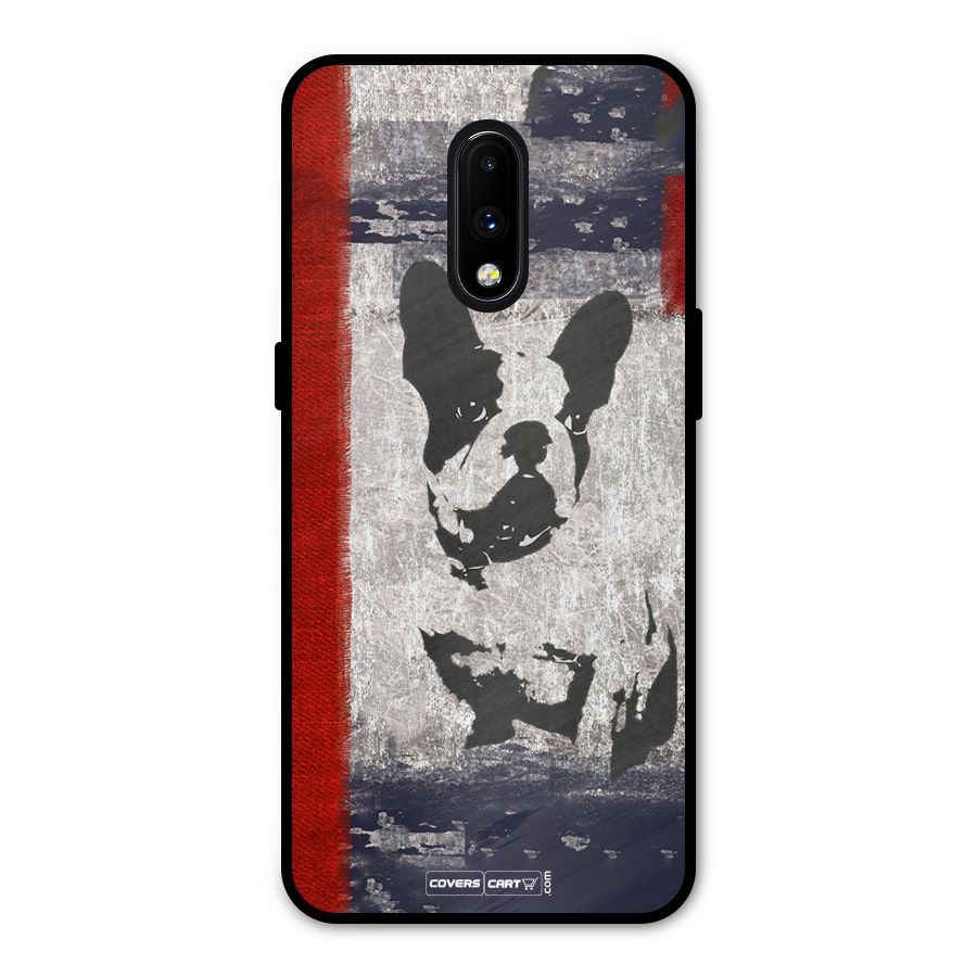 Bull Dog Metal Back Case for OnePlus 7