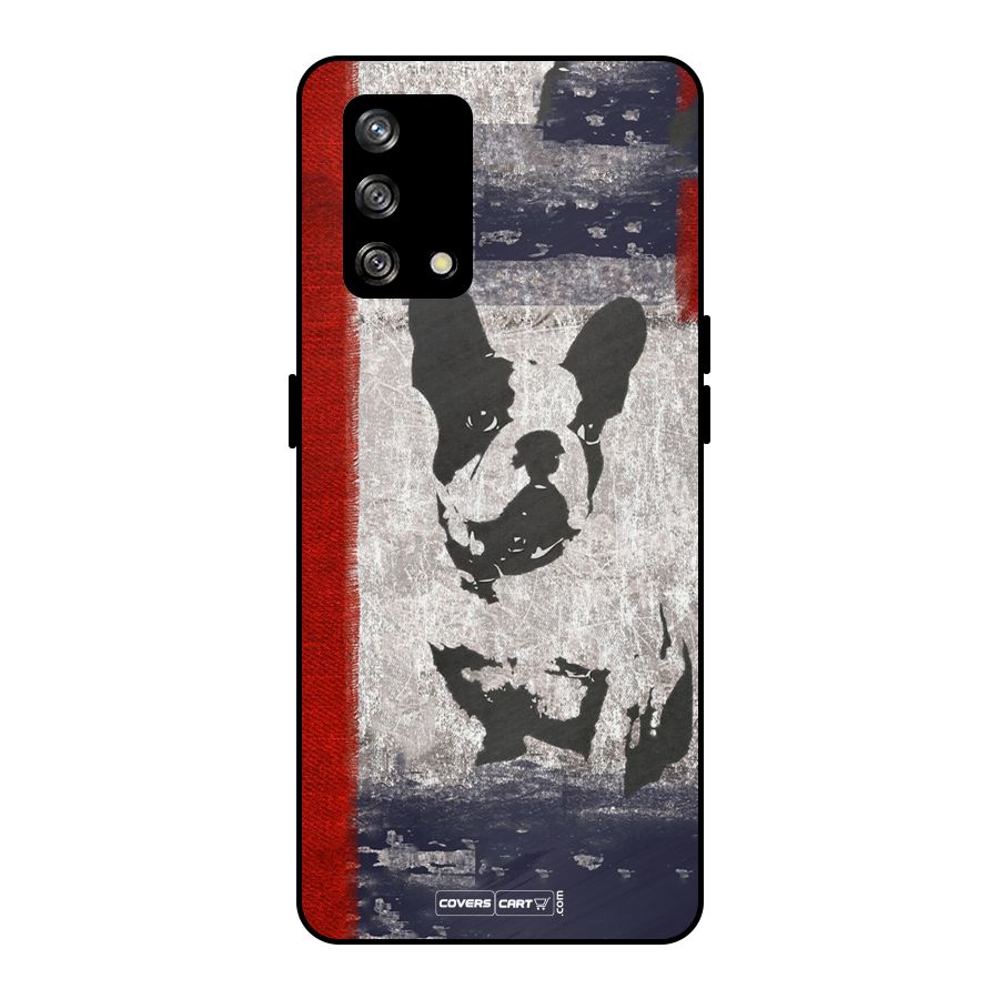 Bull Dog Metal Back Case for Oppo F19