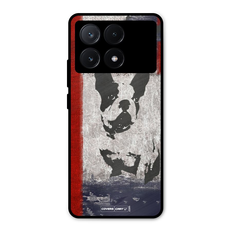 Bull Dog Metal Back Case for Poco X6 Pro