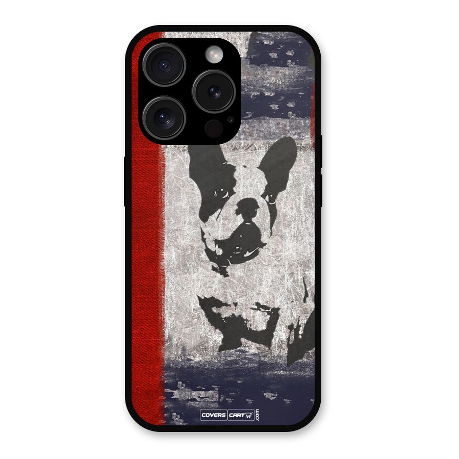 Bull Dog Metal Back Case for iPhone 15 Pro
