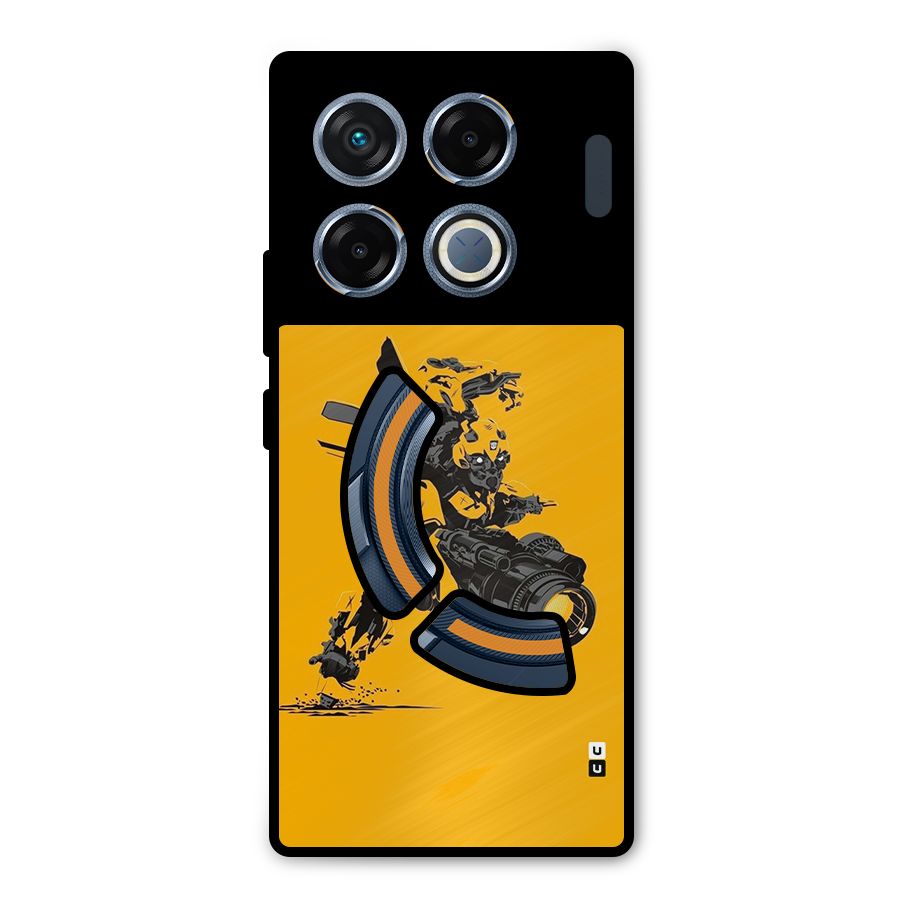 Bumblebee Metal Back Case for Infinix GT 20 Pro