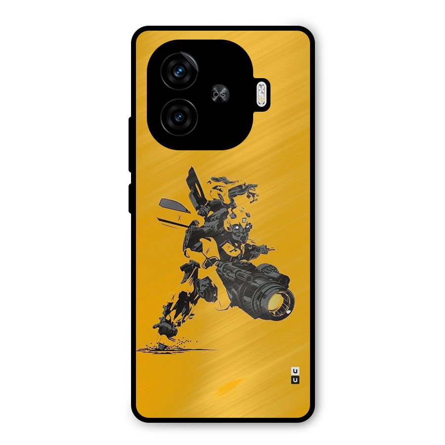 Bumblebee Metal Back Case for iQOO Z9 Turbo
