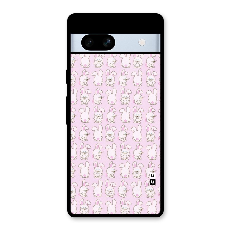 Bunny Cute Glass Back Case for Google Pixel 7a