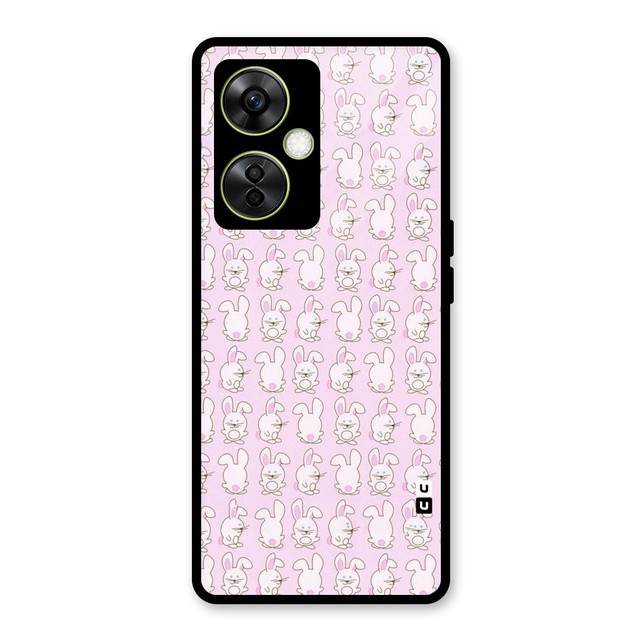 Bunny Cute Glass Back Case for OnePlus Nord CE 3 Lite