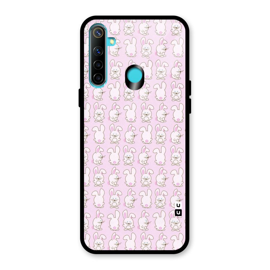 Bunny Cute Glass Back Case for Realme 5