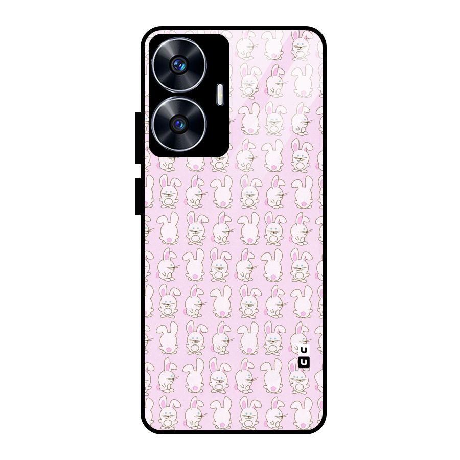 Bunny Cute Glass Back Case for Realme Narzo N55