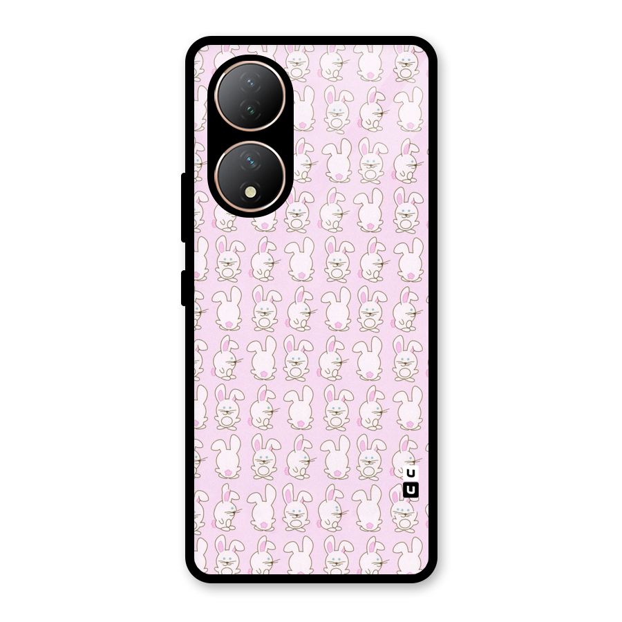 Bunny Cute Glass Back Case for Vivo Y100A