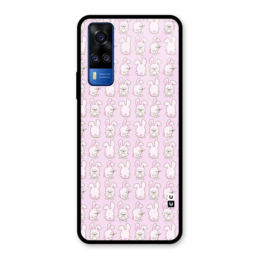 Bunny Cute Glass Back Case for Vivo Y31