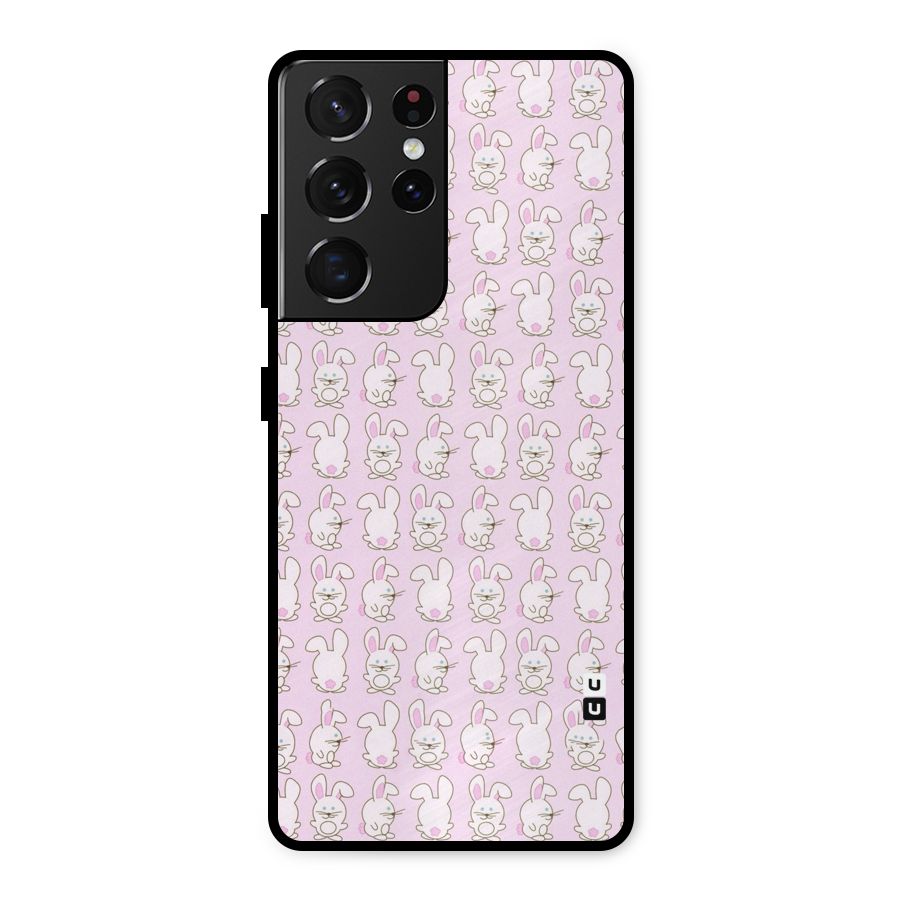 Bunny Cute Metal Back Case for Galaxy S21 Ultra 5G
