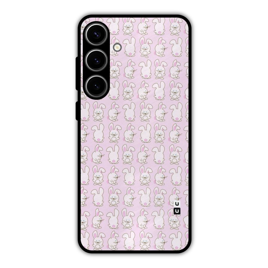 Bunny Cute Metal Back Case for Galaxy S24 Plus