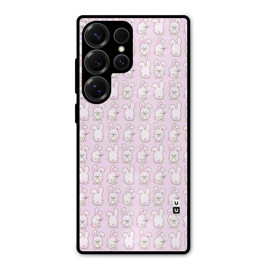 Bunny Cute Metal Back Case for Galaxy S25 Ultra