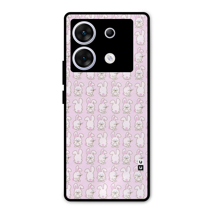 Bunny Cute Metal Back Case for Infinix Zero 30 5G