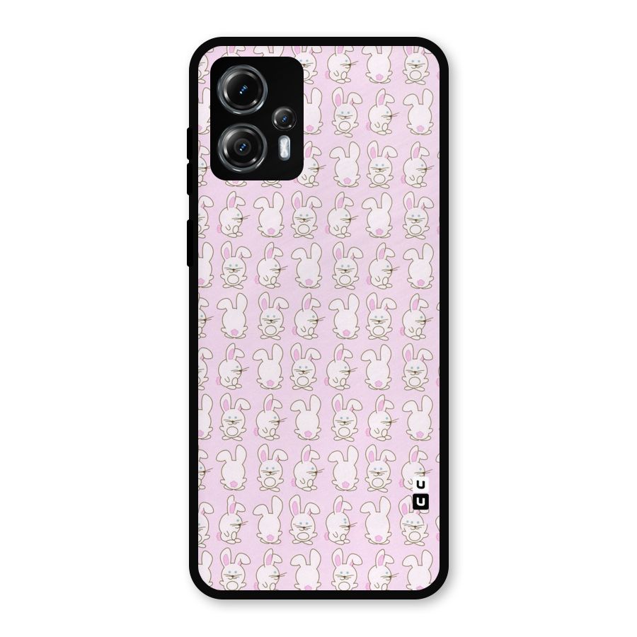 Bunny Cute Metal Back Case for Moto G13