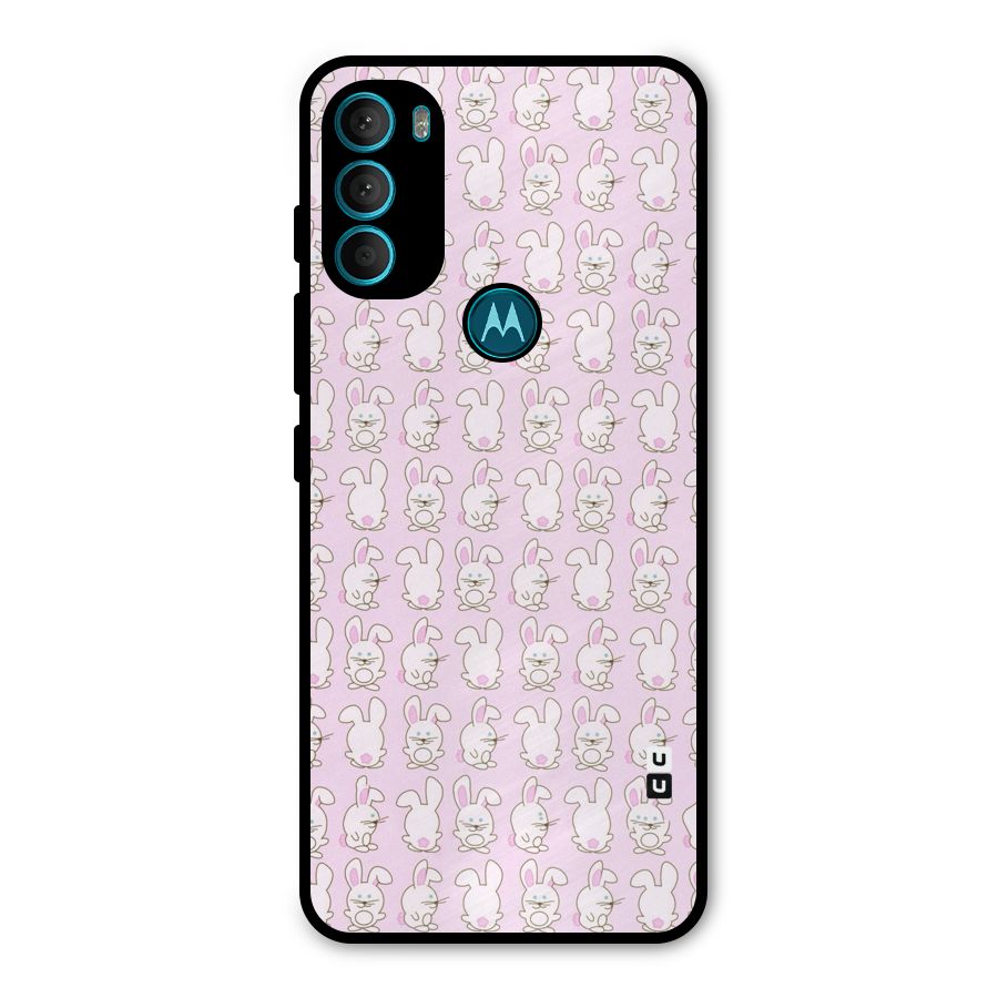 Bunny Cute Metal Back Case for Moto G71 5G