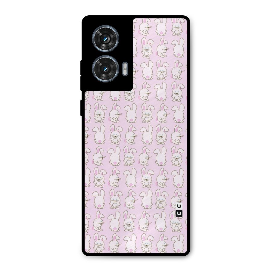 Bunny Cute Metal Back Case for Motorola Edge 50 Fusion