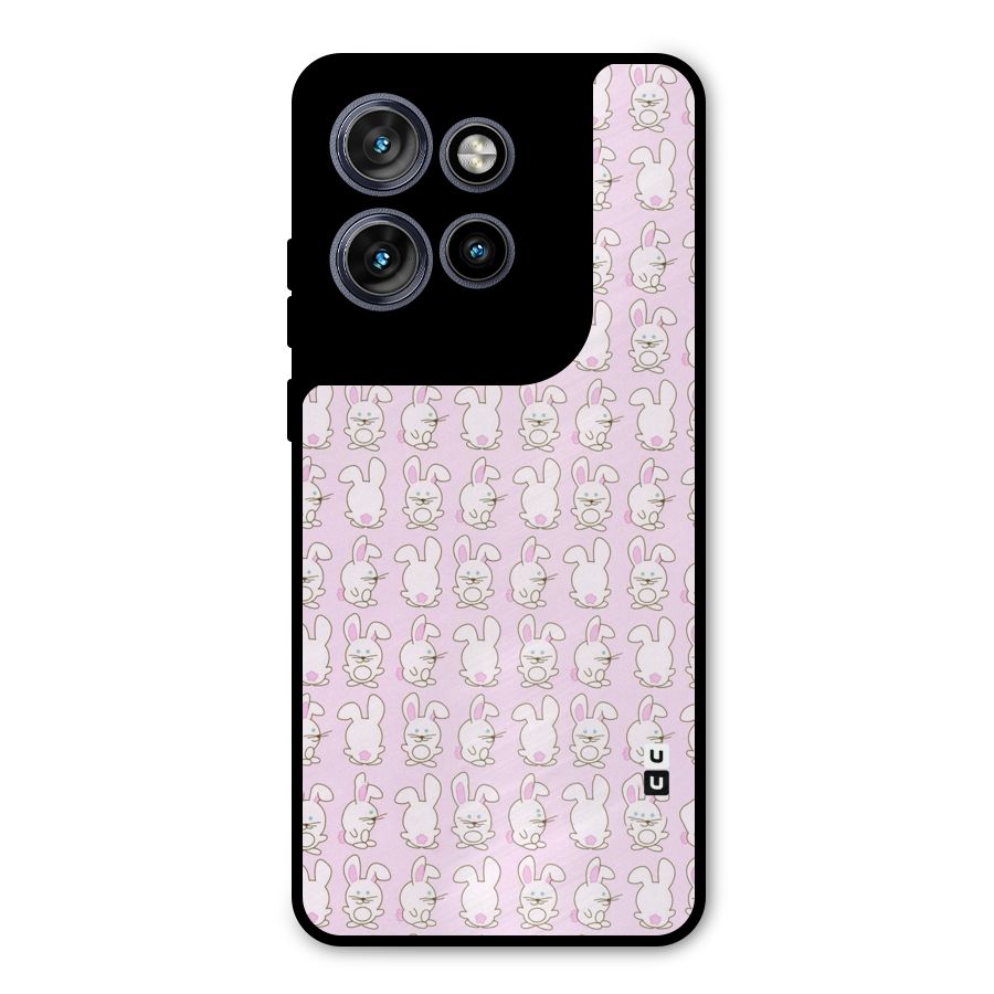 Bunny Cute Metal Back Case for Motorola Edge 50 Neo